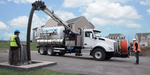 Vactor Manufacturing﻿ Truck with Workers