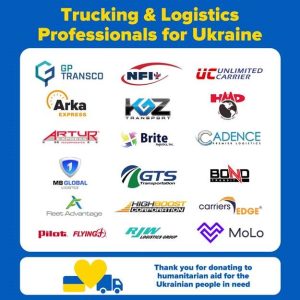 Trucking and Logistics Professionals for Ukraine, Carriers Raising Money For Ukraine