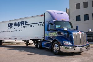 Benore Logistic Systems Electric Peterbilt, Benore Studying Electric Trucks