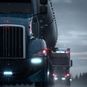 Tanker on Highway in rain transporting hazardous materials, Hazmat professionals and their responsibilities