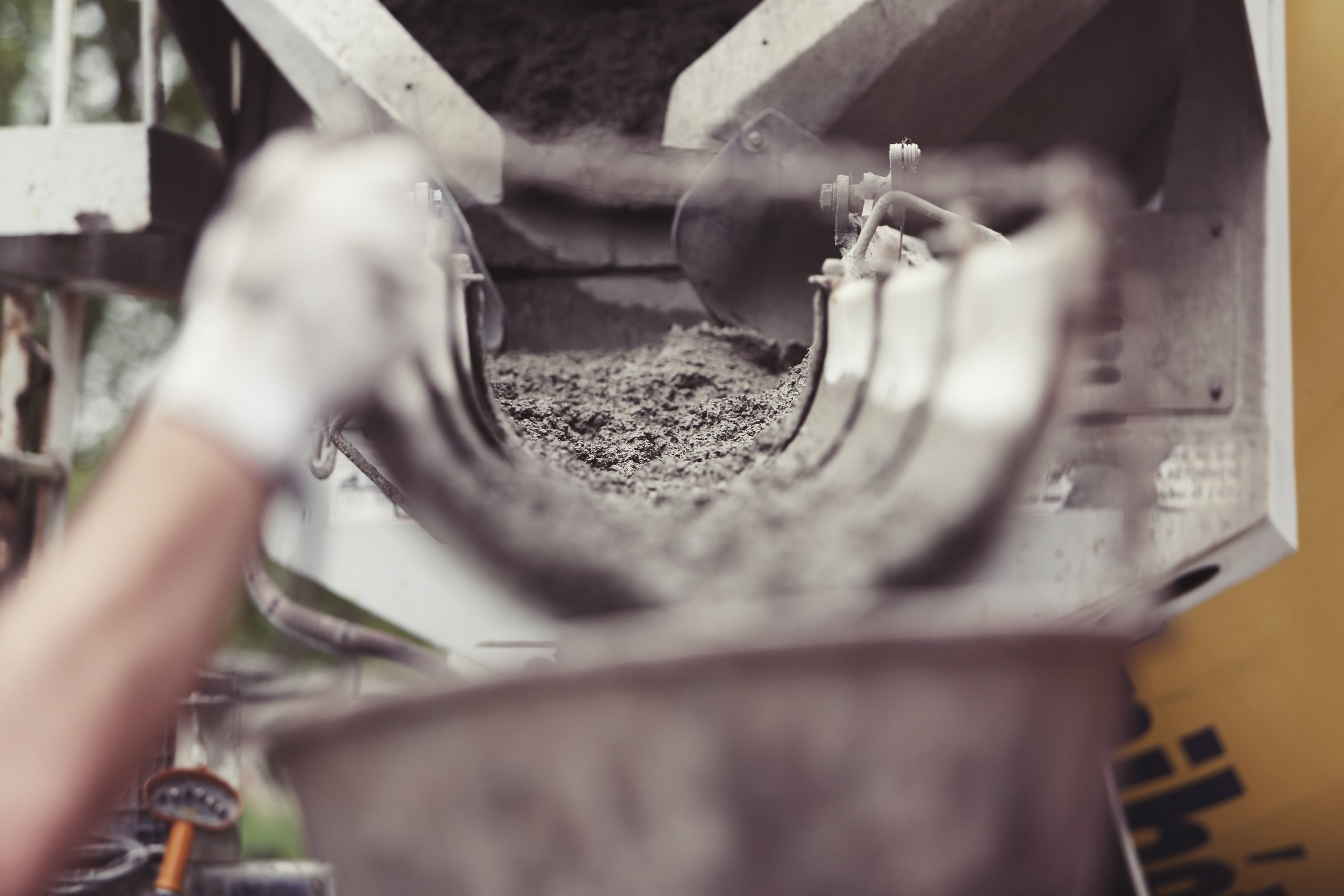 Cement Flowing at Construction Site, Photo by Life Of Pix