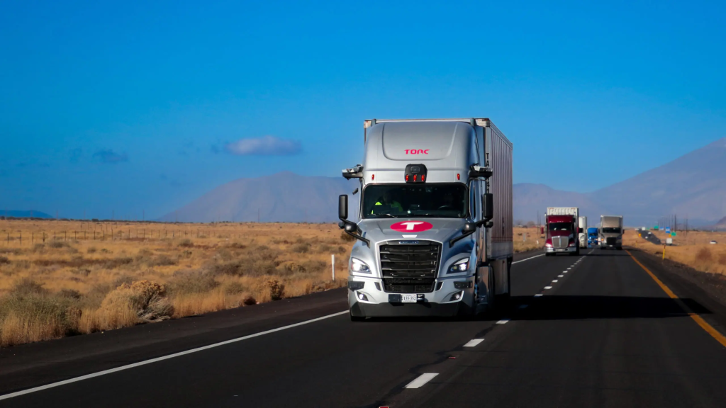 TORC Arizona Testing Expansion with Truck on Road, Torc's mission: To reduce highway deaths, ensure critical supplies reach all communities, and increase the transportation industry's efficiency.