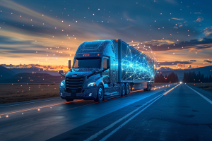 Trucking telematics connected vehicles, data analysis and transportation technology