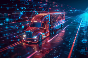 Trucking telematics connected vehicles, data analysis and transportation technology